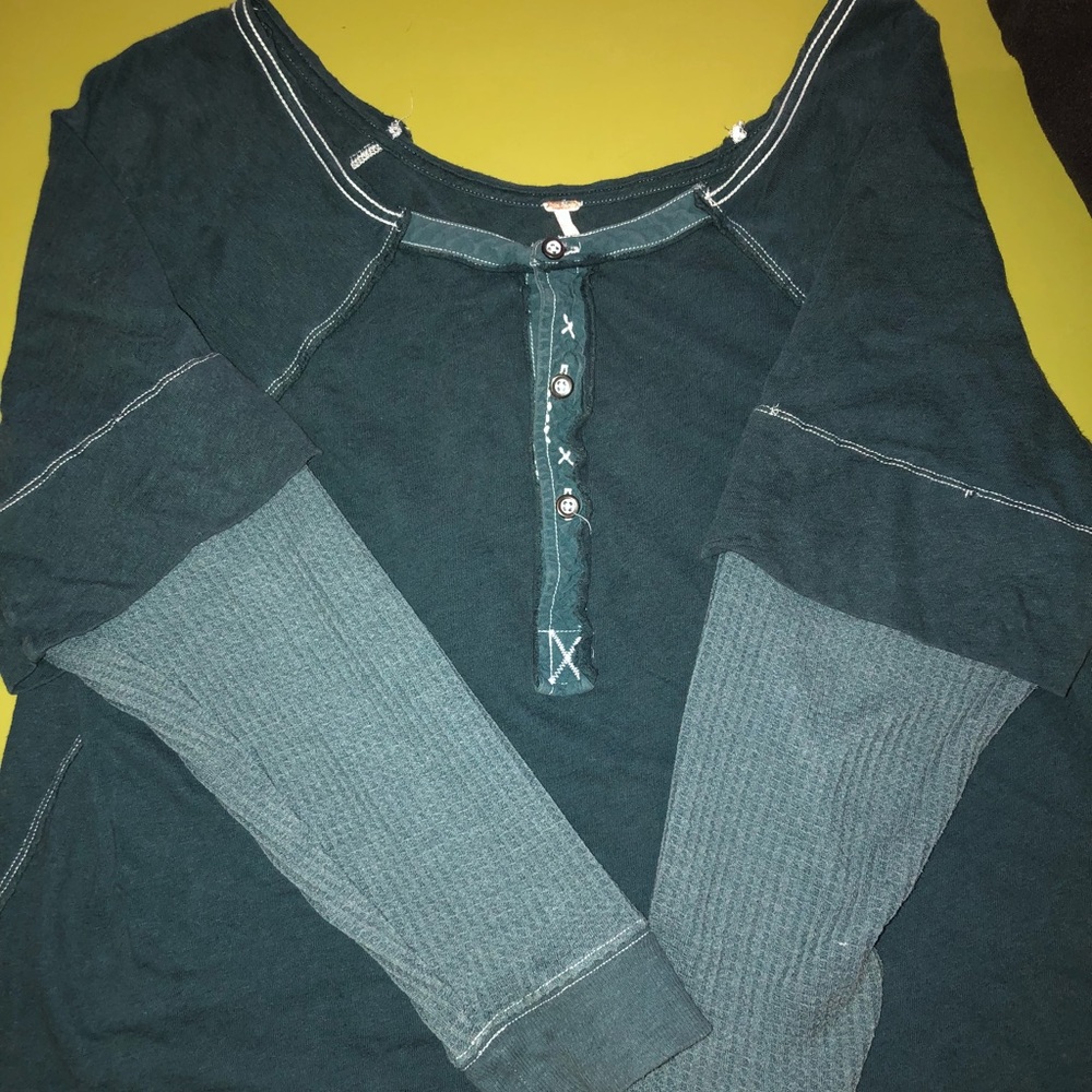 Free people thermal/ Henley
